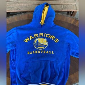 Golden State Warriors Hoodie Sweatshirt Mens Large Blue Pullover NBA Basketball